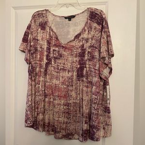Zac & Rachel Women's Blouse - Purple and Cream